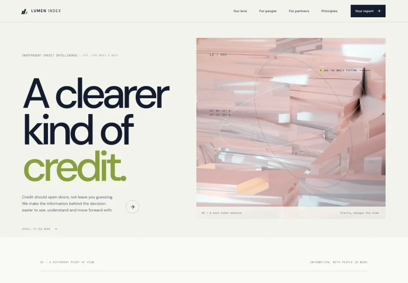 Credit Bureau Website Template