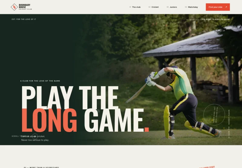 Cricket Club Website Template