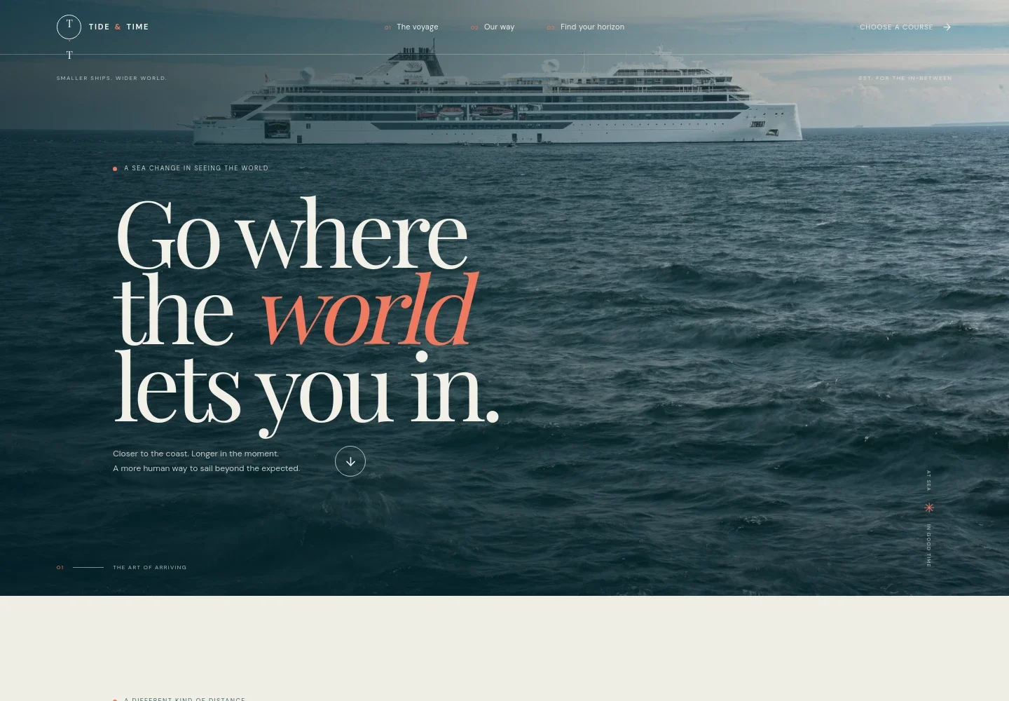 Cruise Line Company Website Template