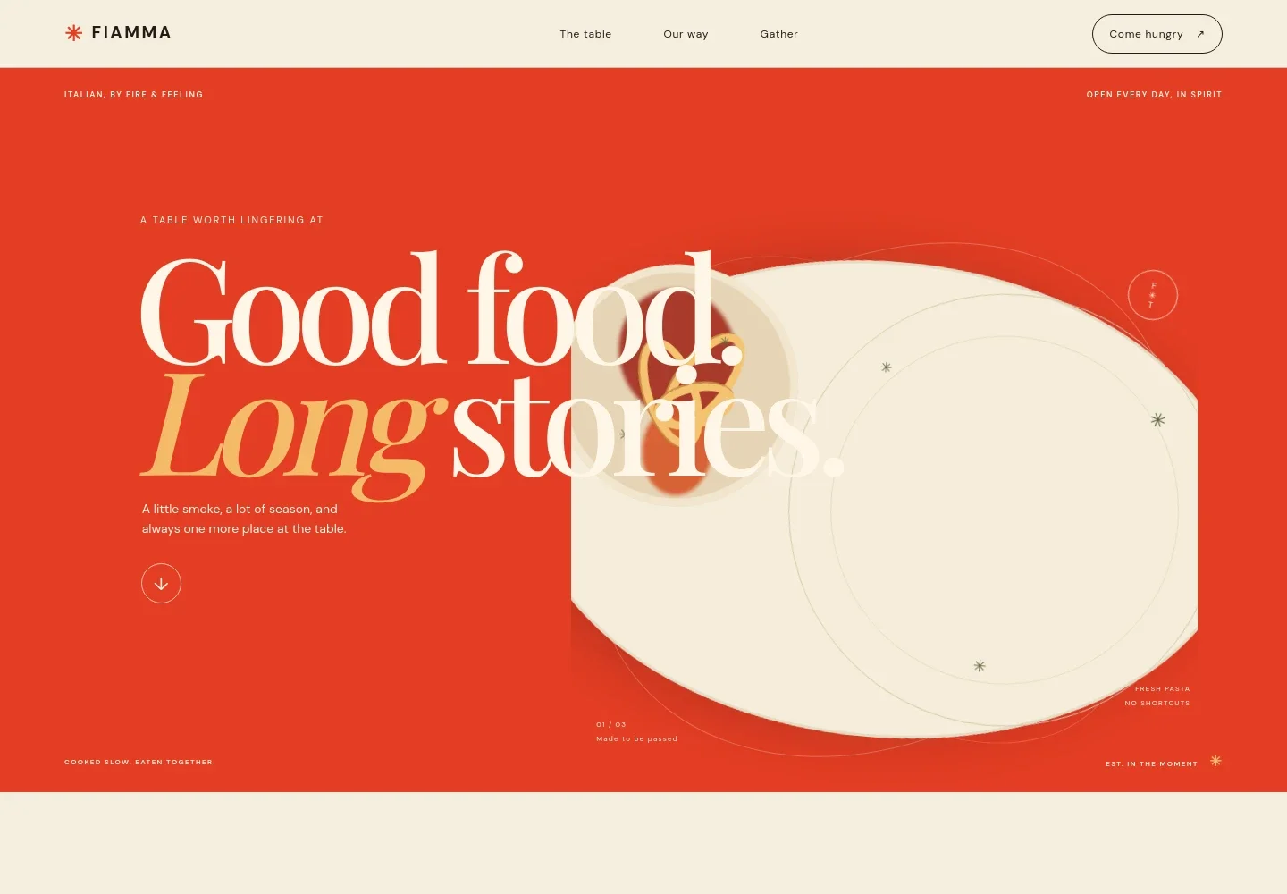 Cuisine Website Template