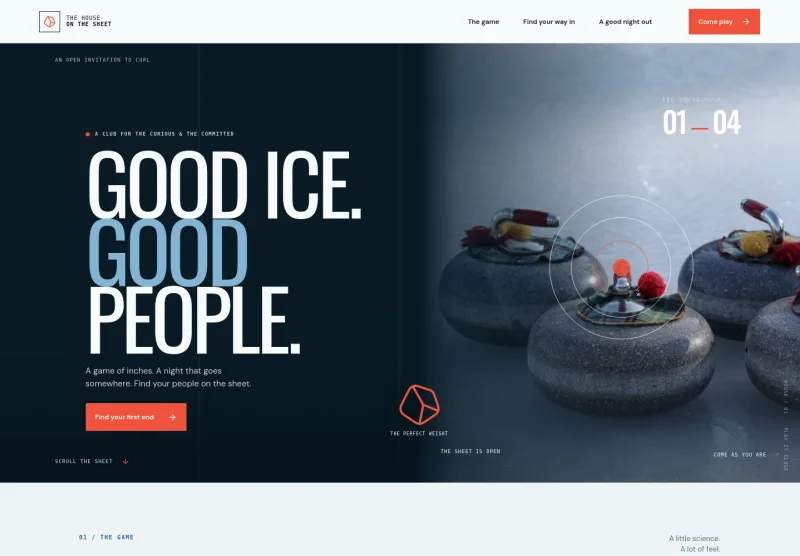 Curling Club Website Template