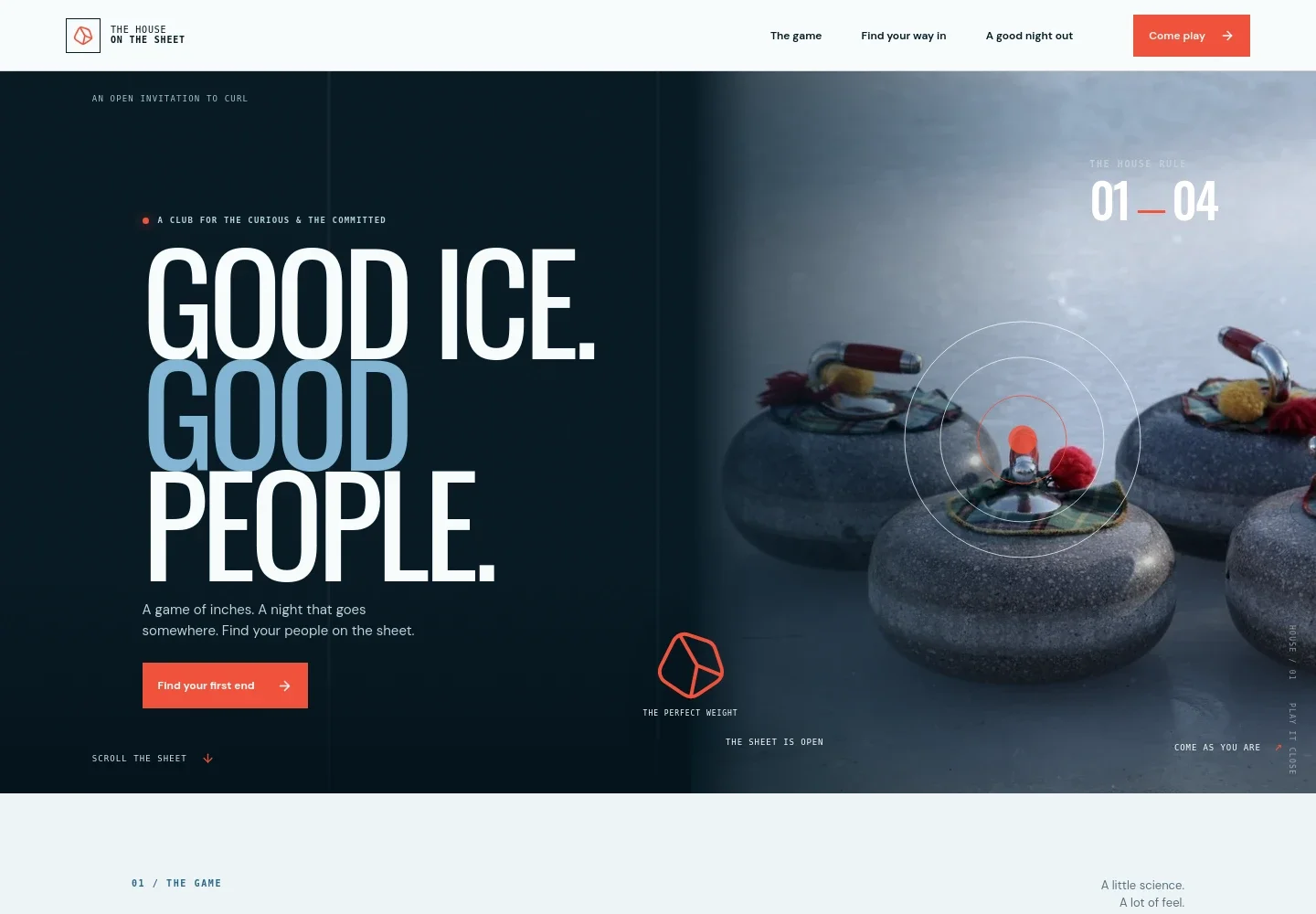 Curling Club Website Template