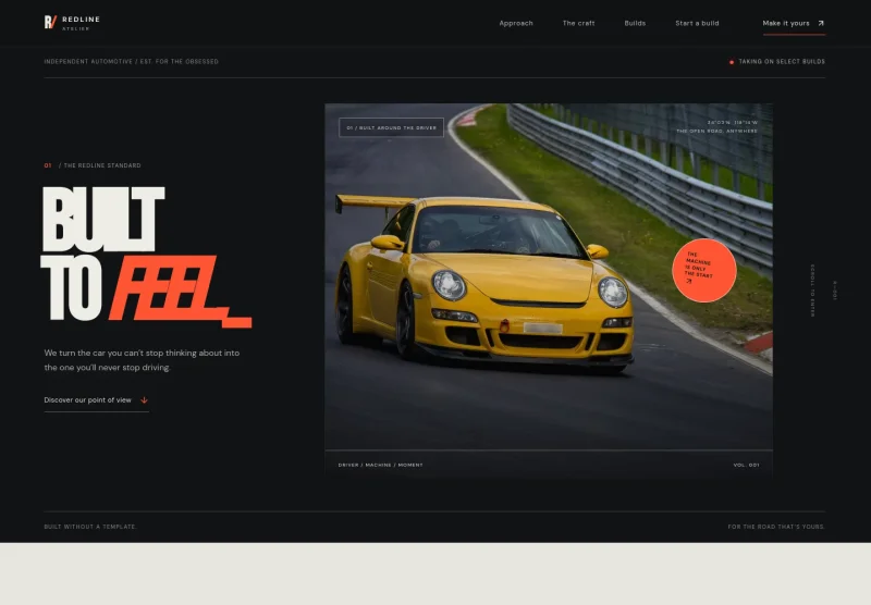 Custom Car Website Template