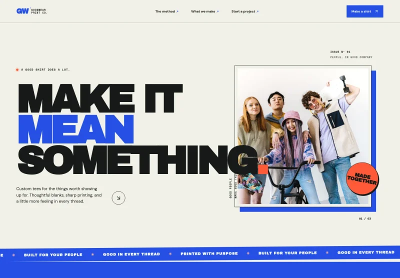 Custom T-shirts Website Template