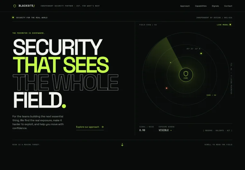 Cybersecurity Website Template