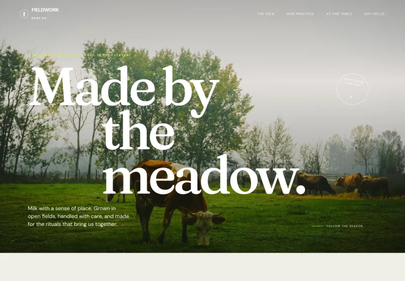 Dairy Farm Website Template