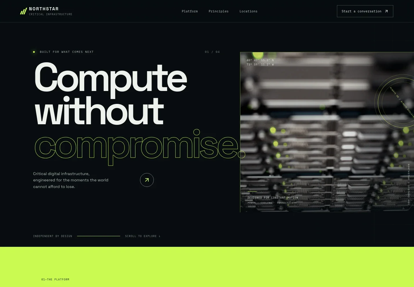 Data Center Website Template