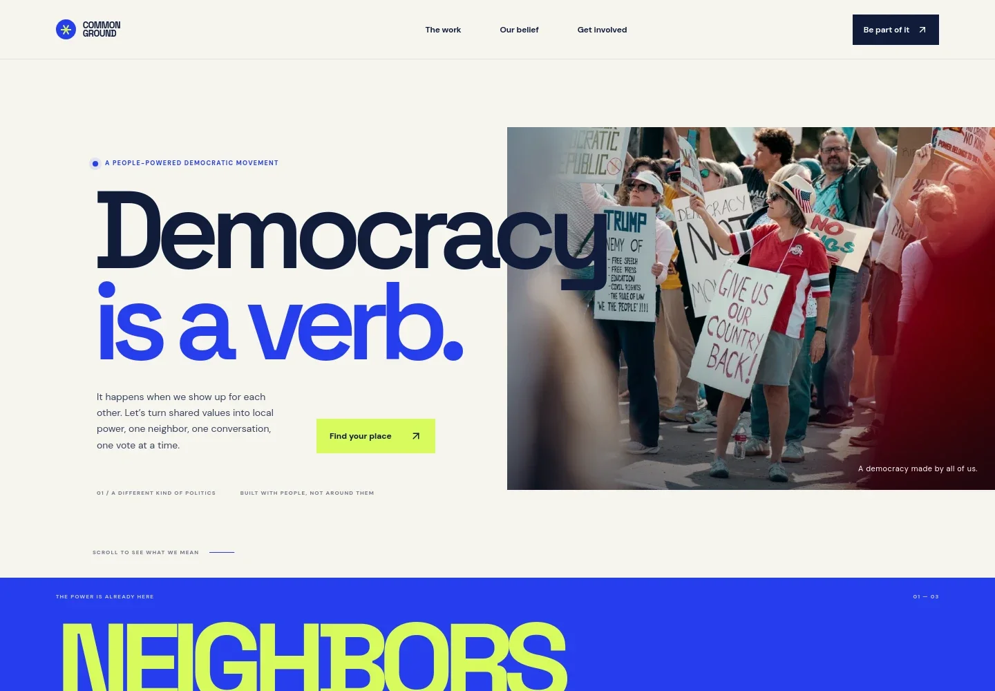 Democratic Party Website Template