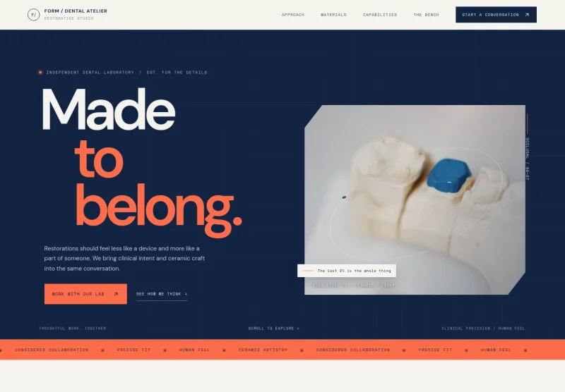 Dental Lab Website Template