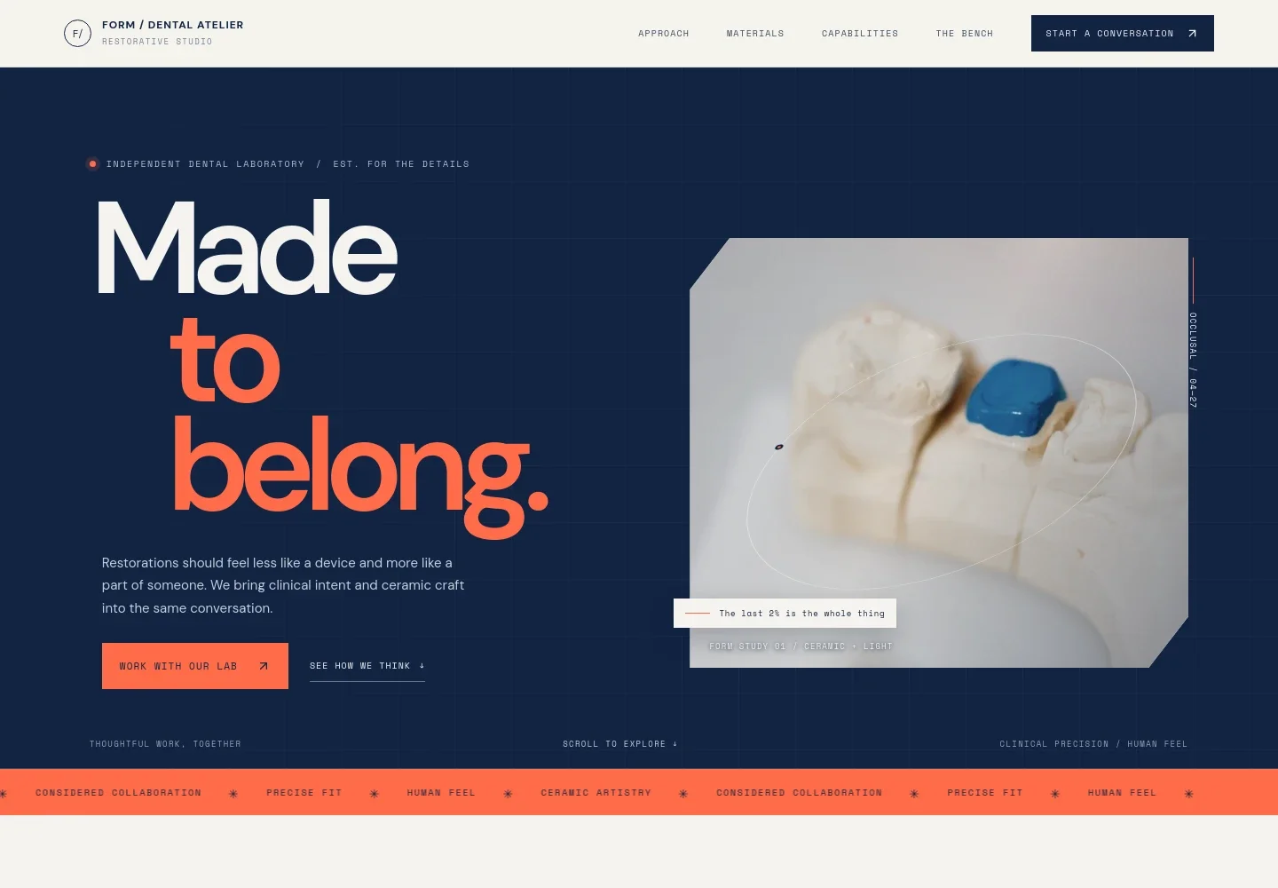 Dental Lab Website Template