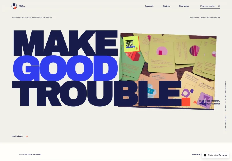 Design School Website Template