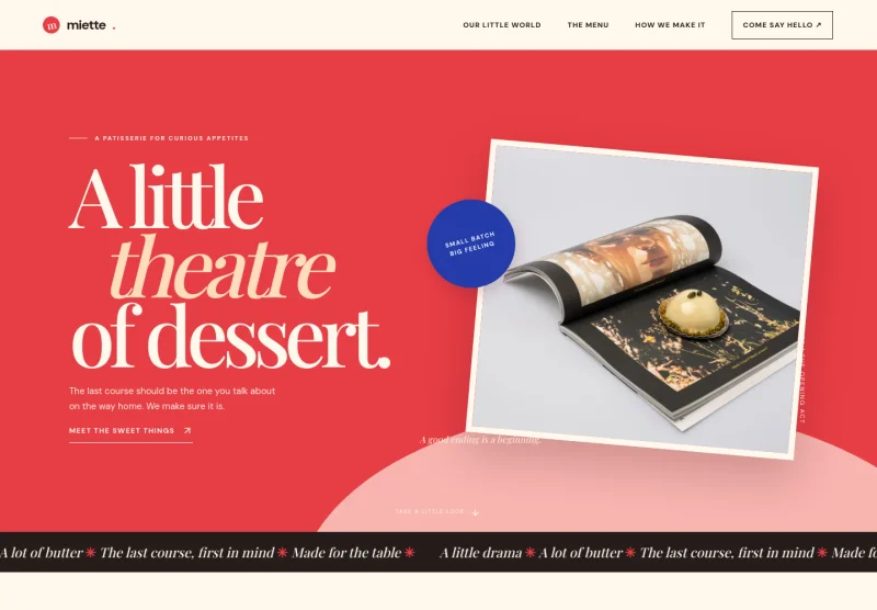 Dessert Website Template