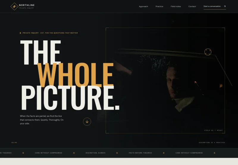 Detective Agency Website Template