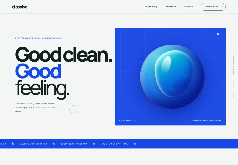 Detergent Website Template