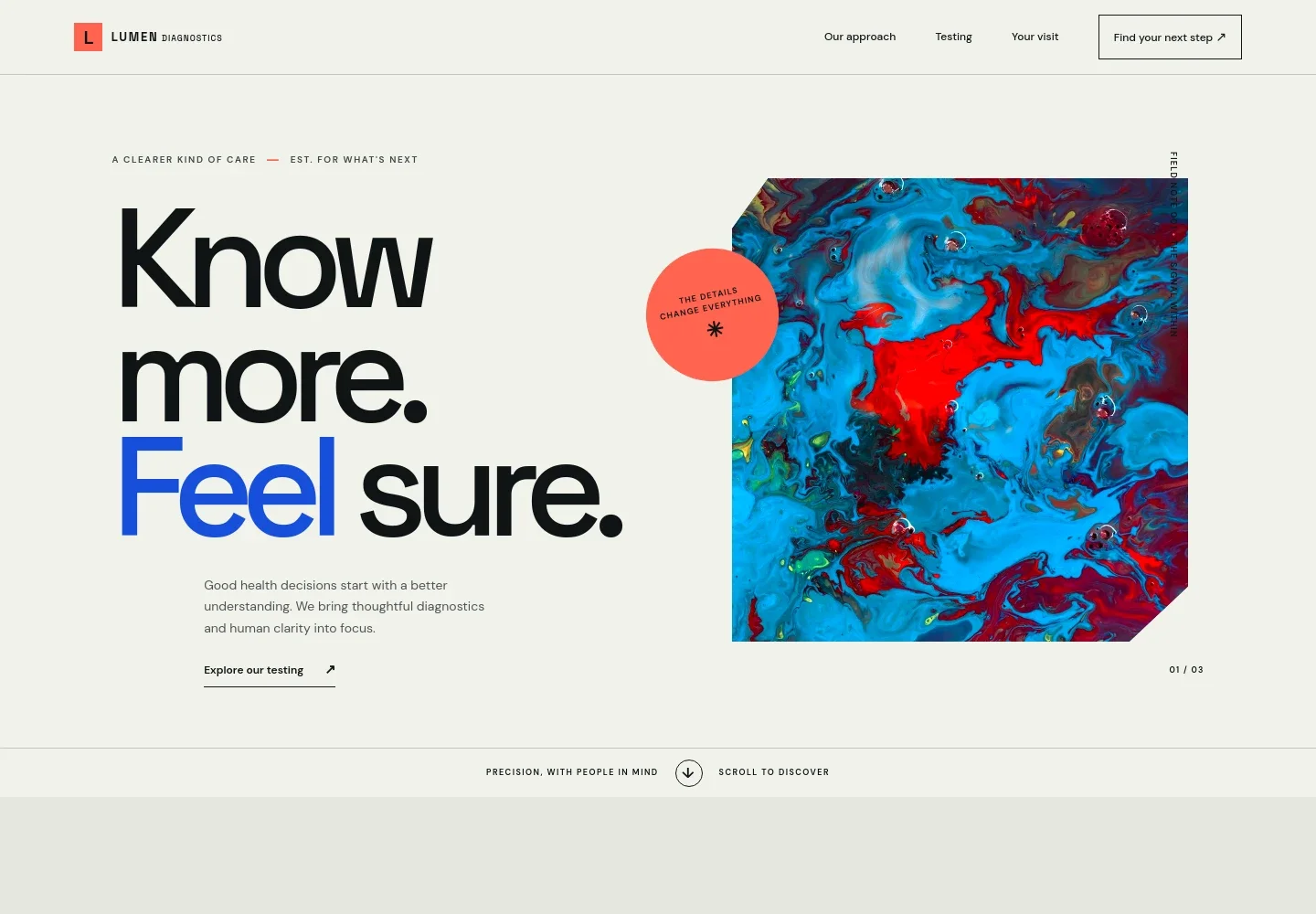 Diagnostic Lab Website Template