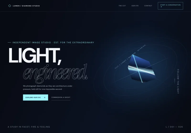 Diamond Photography Website Template
