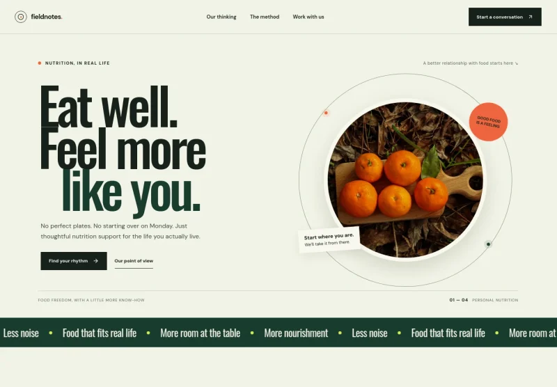 Diet Website Template