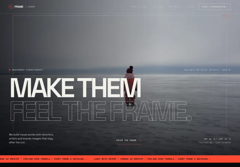 Director Of Photography Website Template