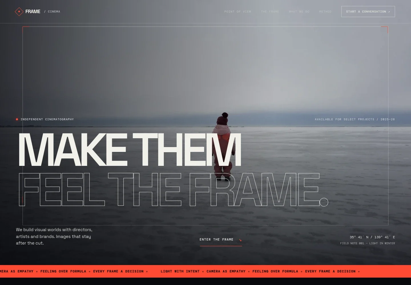 Director Of Photography Website Template