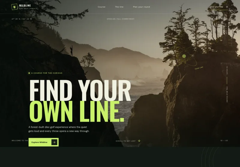 Disc Golf Course Website Template