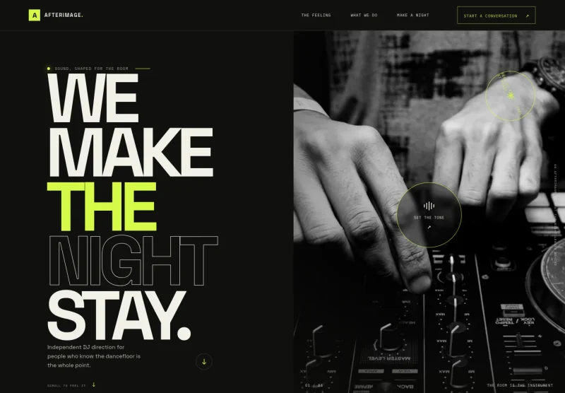 DJ Website Template