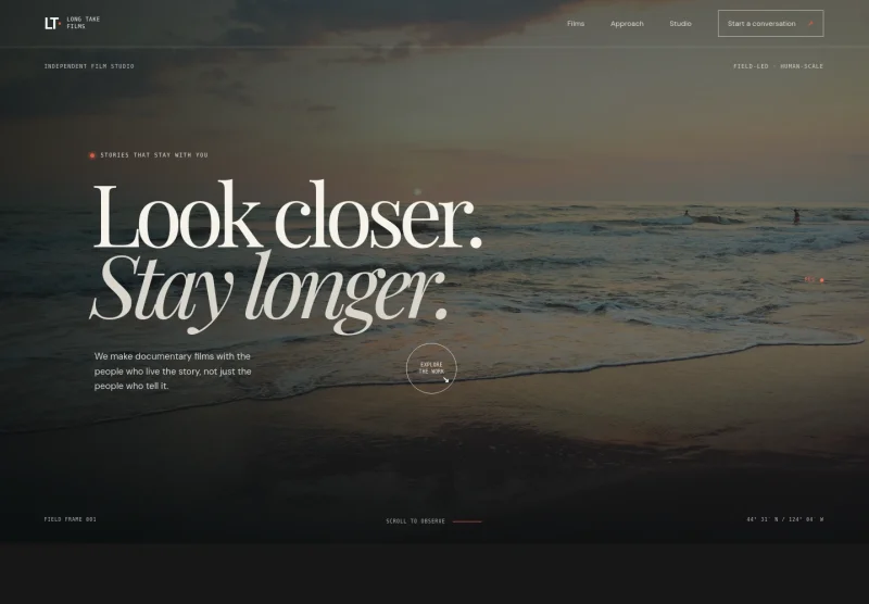 Documentary Film Website Template