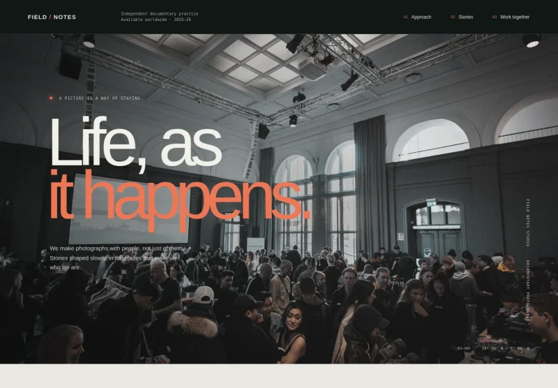 Documentary Photography Website Template