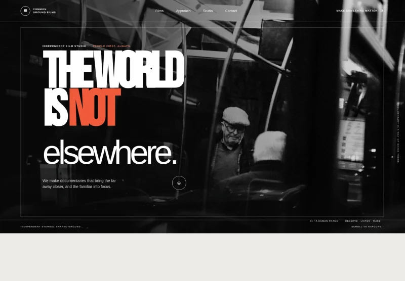 Documentary Website Template