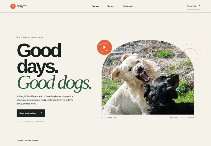 Dog Boarding Website Template