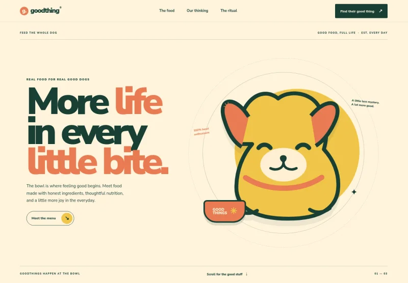 Dog Food Website Template