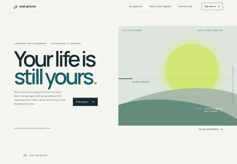 Domestic Abuse Treatment Center Website Template