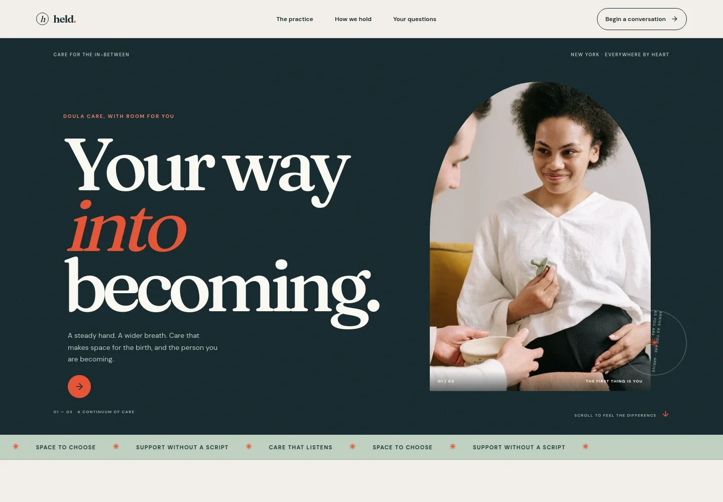 Doula Website Template
