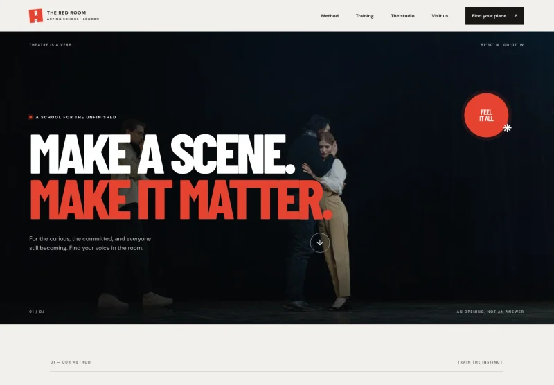 Drama School Website Template