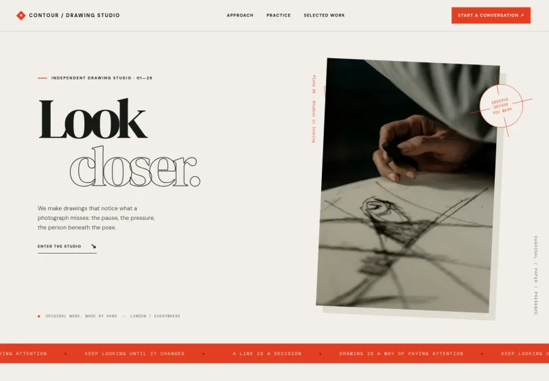 Drawing Artist Website Template