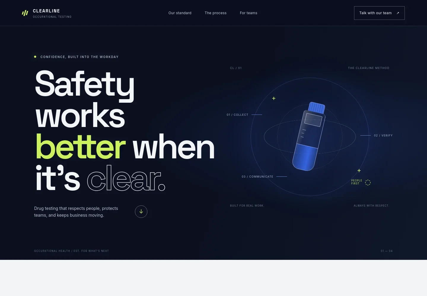 Drug Testing Service Website Template