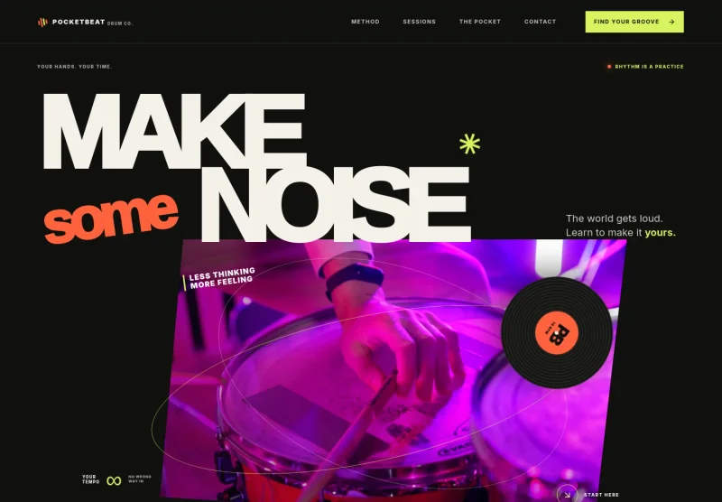 Drummer Website Template