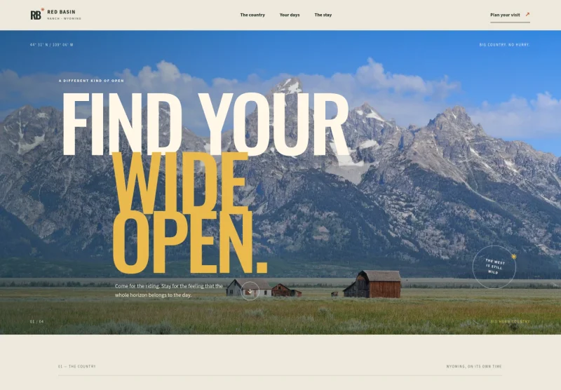 Dude Ranch Website Template
