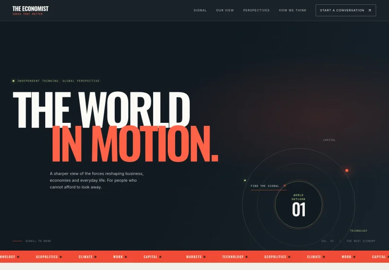 Economist Website Template