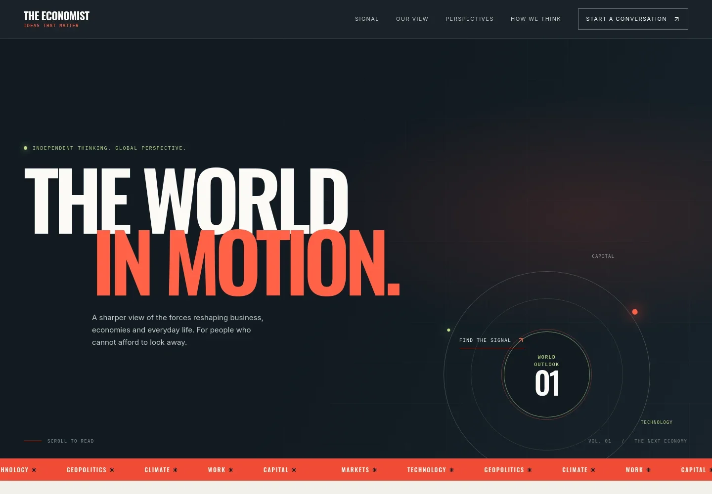 Economist Website Template