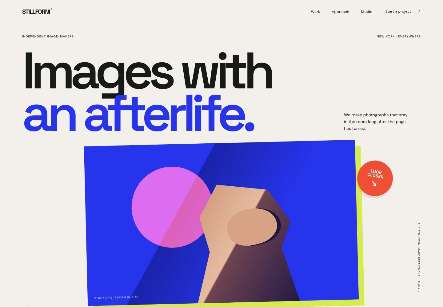 Editorial Photography Website Template