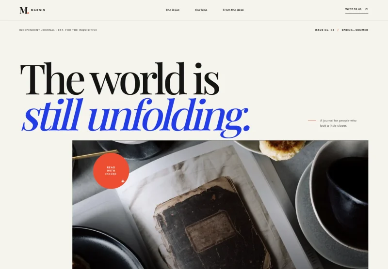 Editorial Website Template