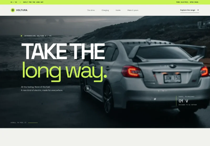Electric Car Website Template