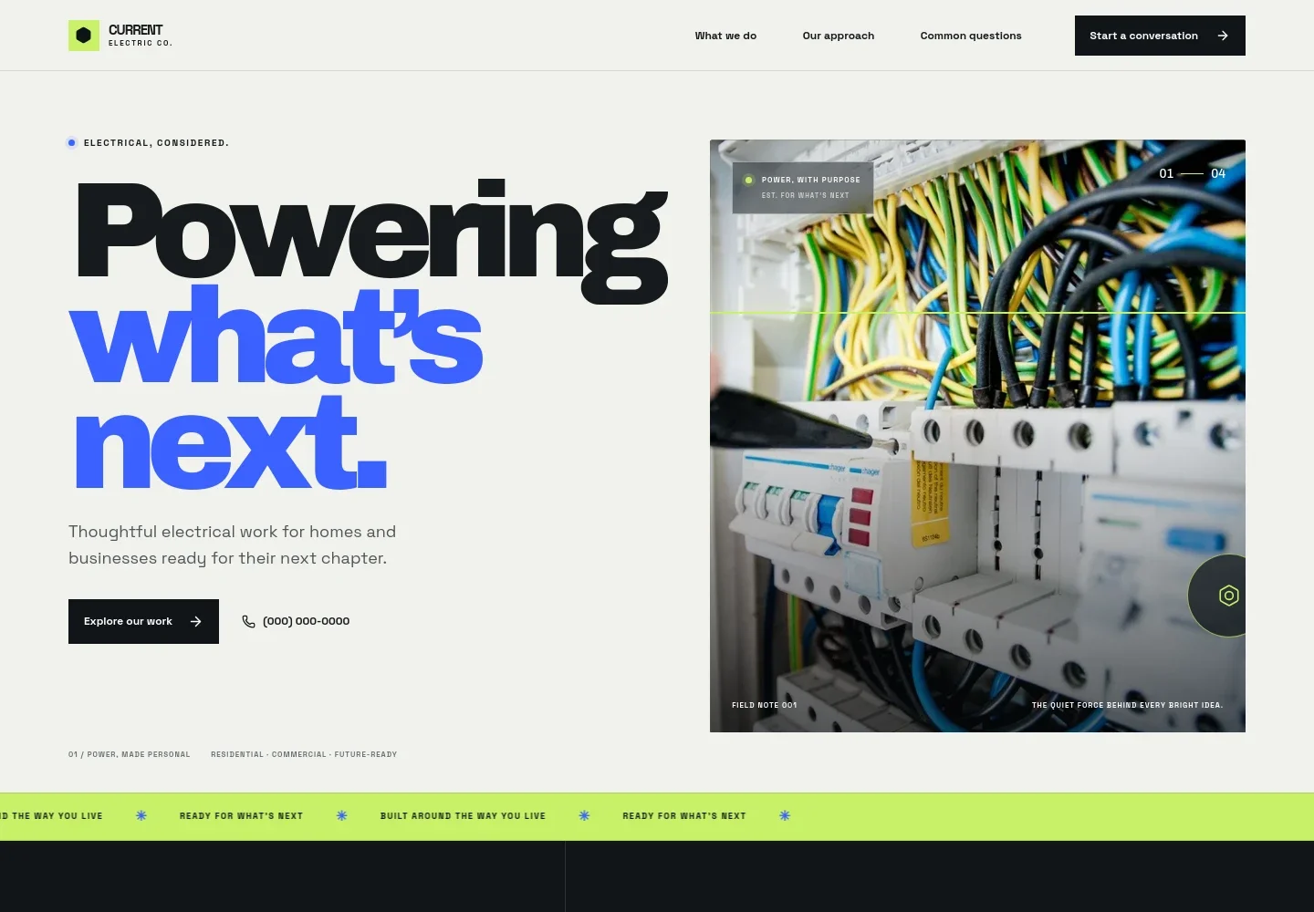 Electrician Website Template