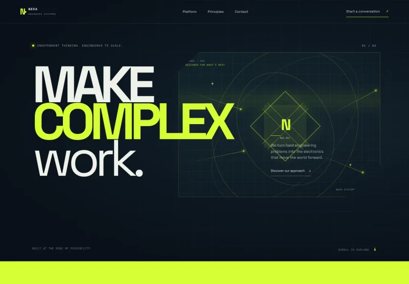 Electronic Company Website Template