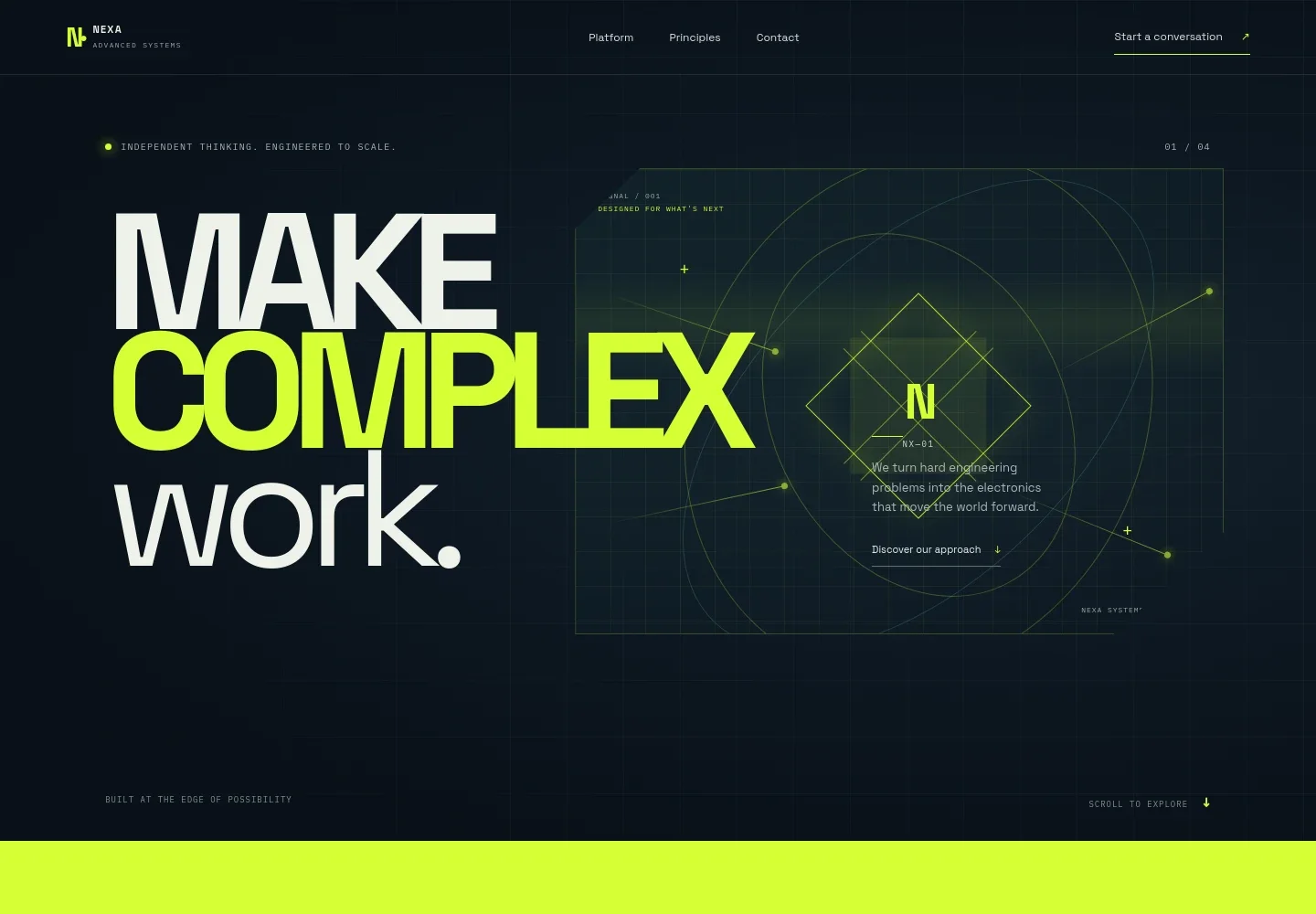 Electronic Company Website Template