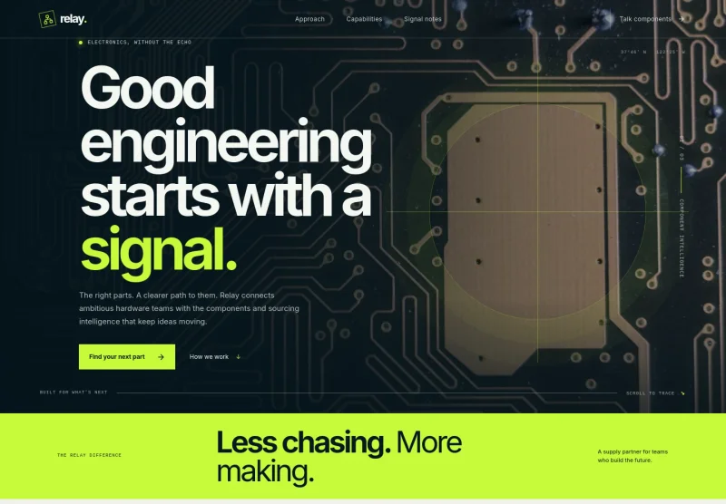 Electronic Parts Supplier Website Template