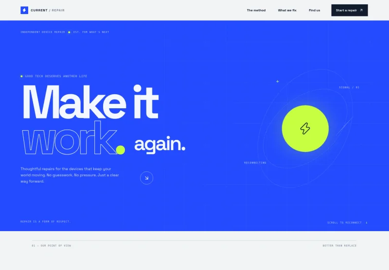 Electronic Repair Website Template