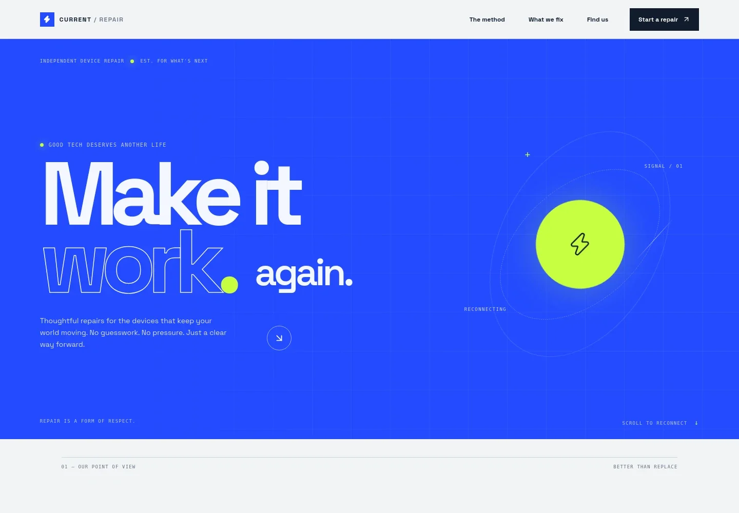 Electronic Repair Website Template