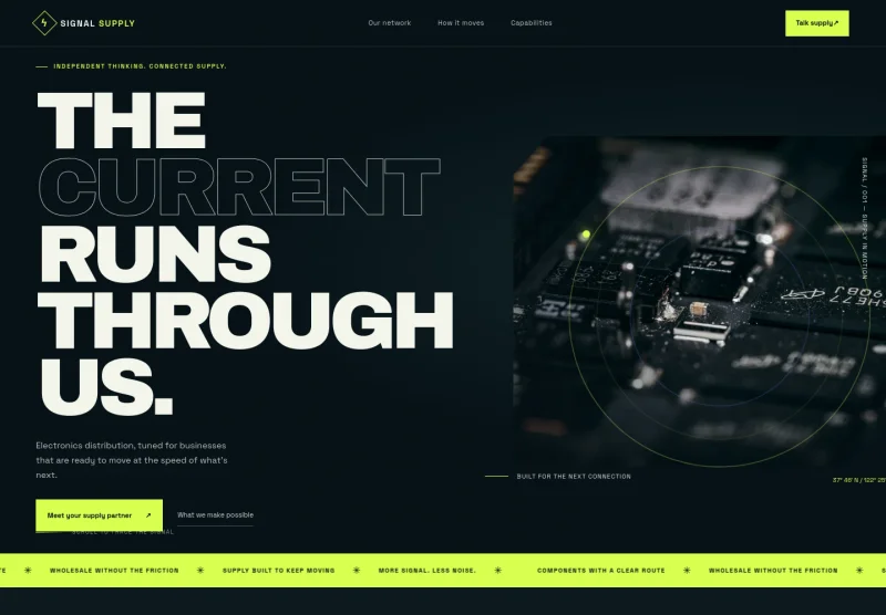 Electronics Wholesaler Website Template