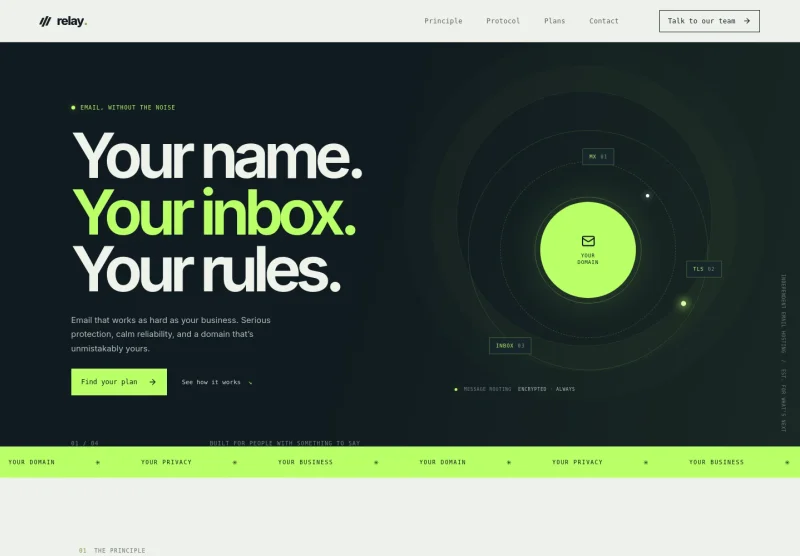 Email Hosting Website Template